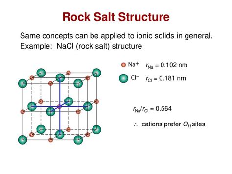 rock salt structure.